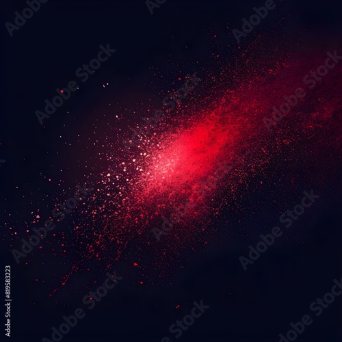 Red gradient background grainy glowing red light on dark background noise texture effect banner header design. Created using generative AI.