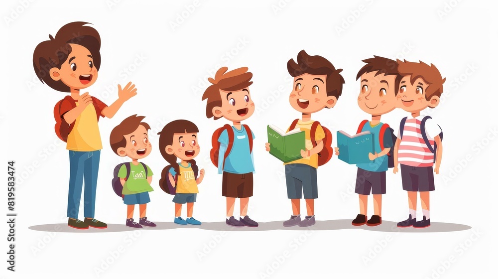 Teacher uses lively gestures for engaging class lessons. Teacher uses lively gestures for engaging class lessons.