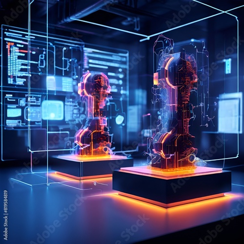 Explore the concept of digital twins—a digital replica of a physical object or environment—monitored, analyzed, and optimized in real-time using AI algorithms and sensor data