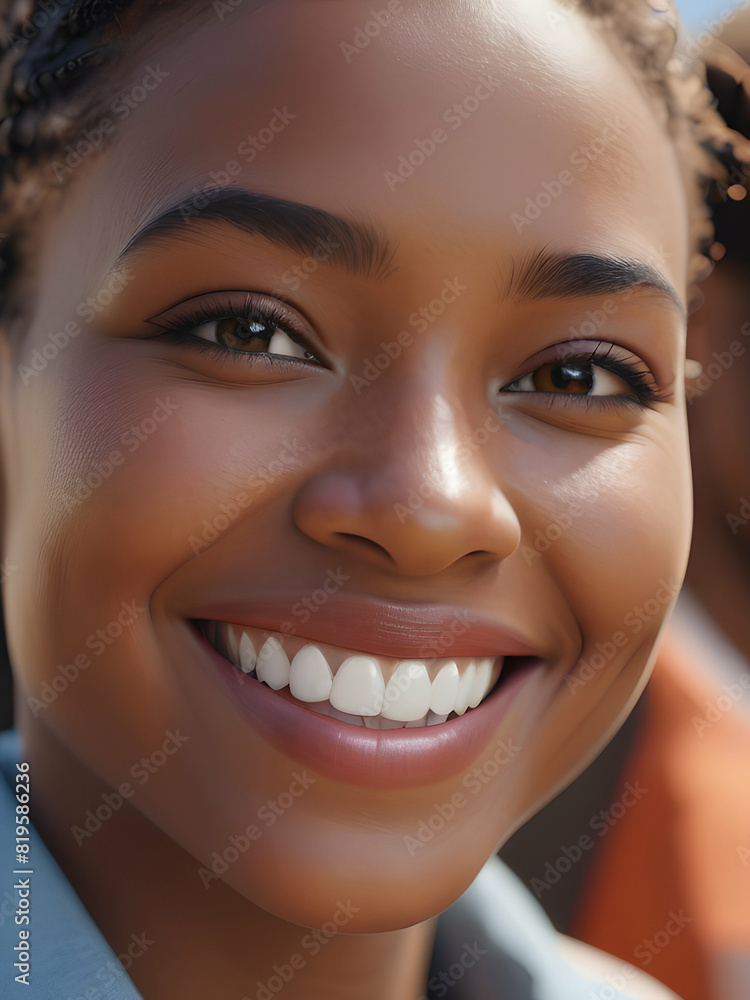 Happy Diverse People Smiling Happy Diverse People Smiling