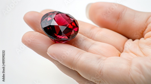 Wallpaper Mural Sapphire gemstone round shape. AI Generative. Torontodigital.ca