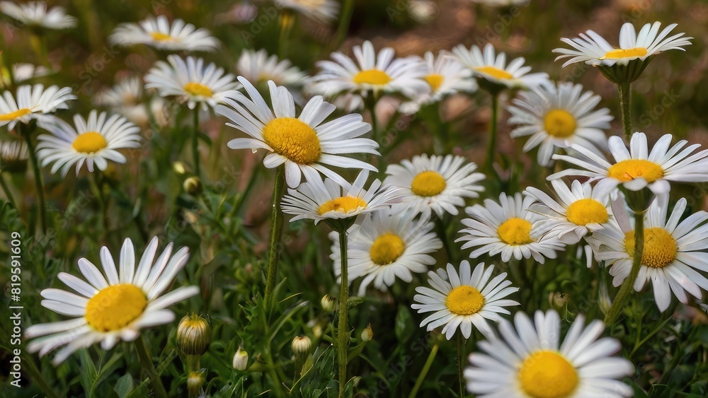 daisies in a field daisies in a field