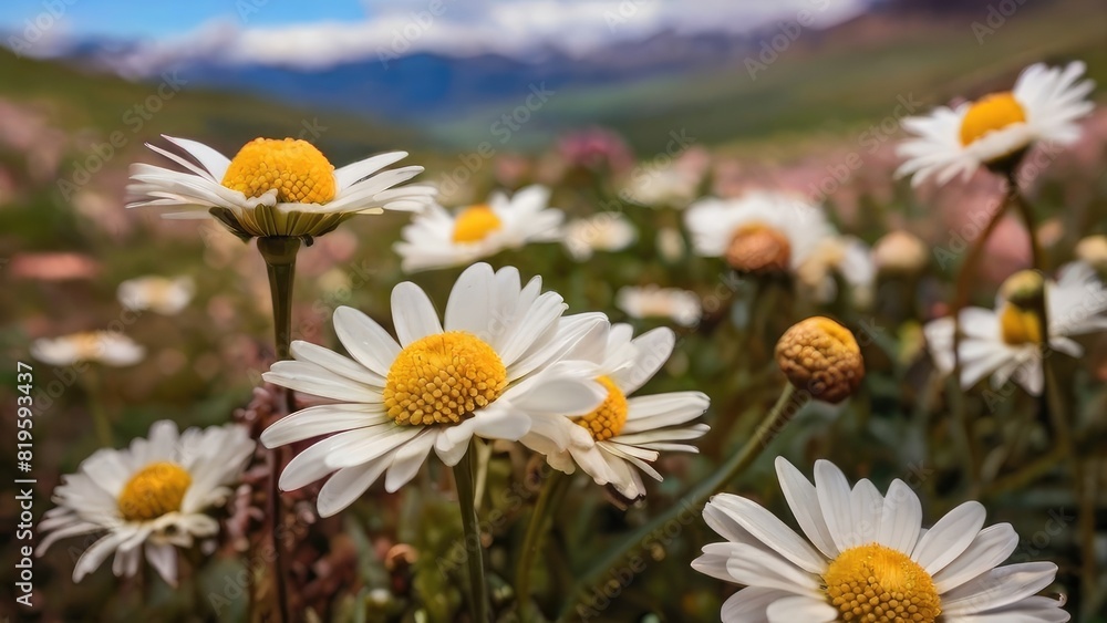 Fototapeta premium Alpine Meadow Blooms