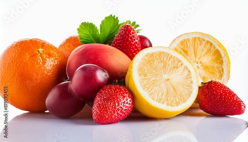 mushrooms on a wooden background  loaf of bread on white background  fruit on the beach  red suitcase on a white background  butterfly on a flower  squirrel on the ground  squirrel on a branch  Racoon