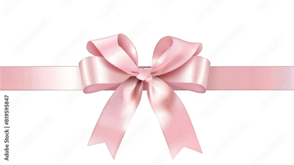 Elegant pink ribbon with bow, detailed illustration capturing natural colors and textures, high resolution, ultra-realistic color grading for professional use in elegant gift presentations. Elegant pink ribbon with bow, detailed illustration capturing natural colors and textures, high resolution, ultra-realistic color grading for professional use in elegant gift presentations.