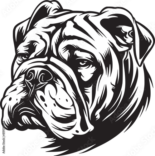 Wallpaper Mural Vector of a dog head Torontodigital.ca