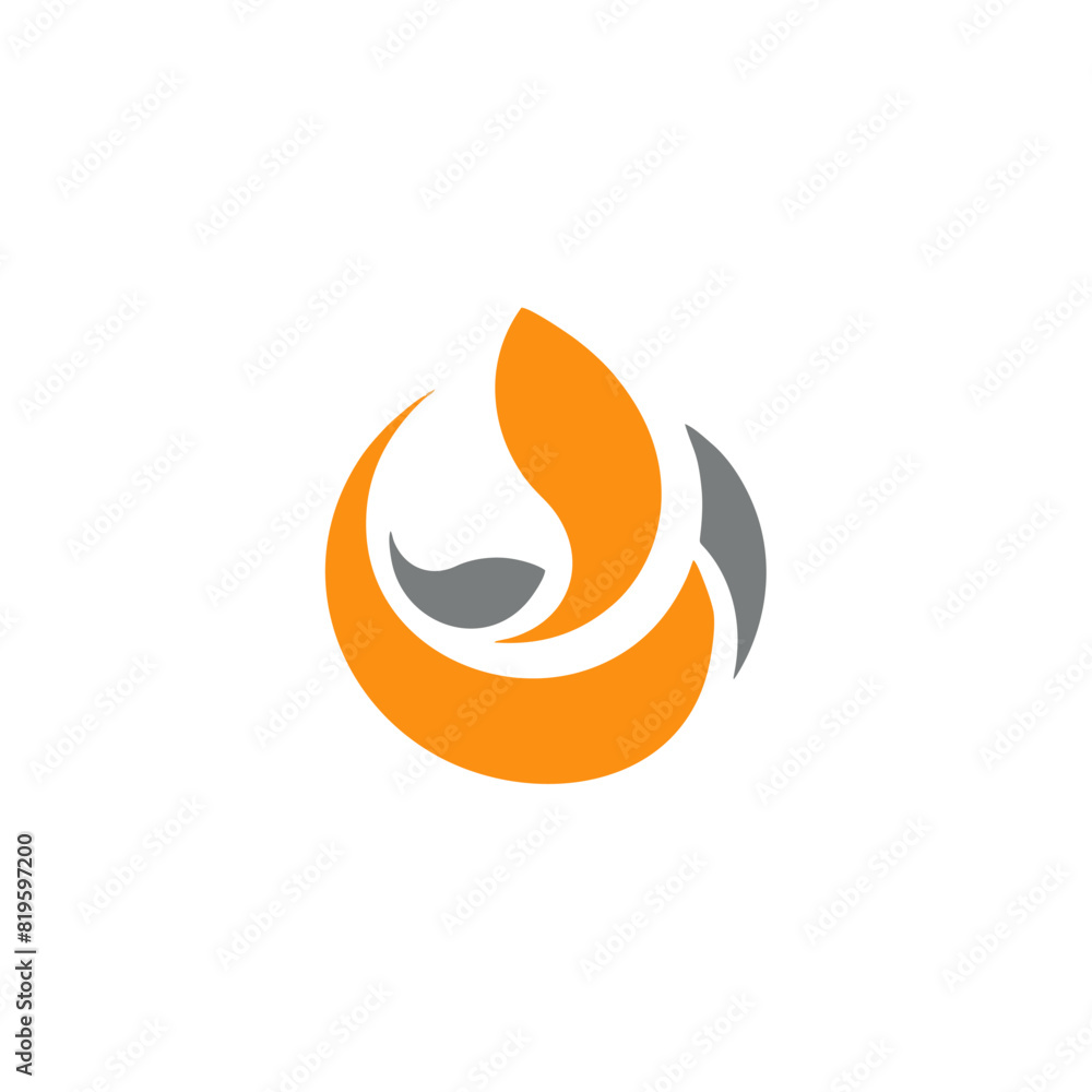 Attractive modern minimalist leaf logo Attractive modern minimalist leaf logo