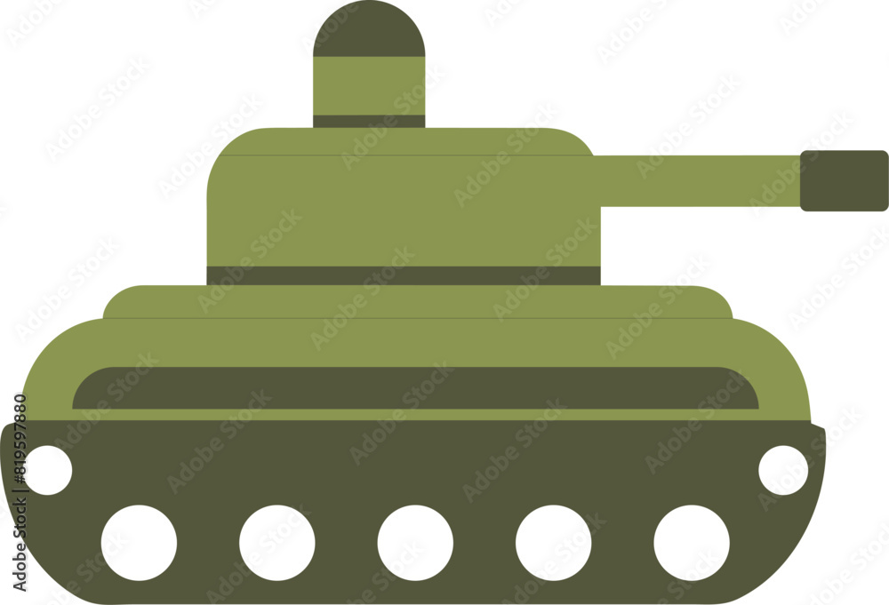 Obraz premium Military tank icon. Flat illustration of military tank icon for web design