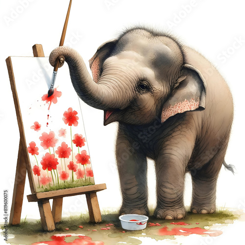 Elephant drawing,