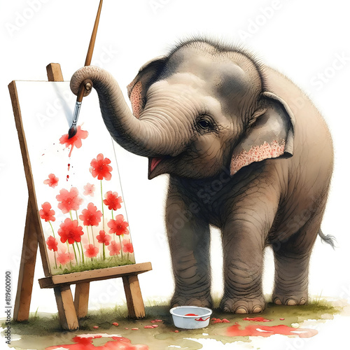 Elephant drawing,