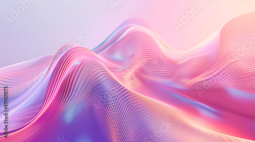 Holographic iridescent surface, wrinkled foil, Hologram background, Abstract neon glow background, Abstract pastel holographic textured background