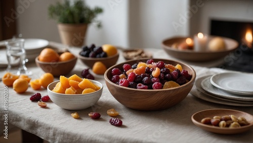 Uzvar - Dried fruit compote. photo