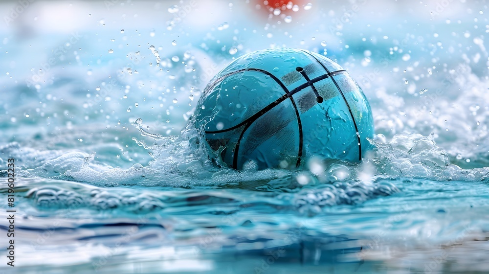 Water Polo Ball A Captivating Moment of Athleticism and Skill