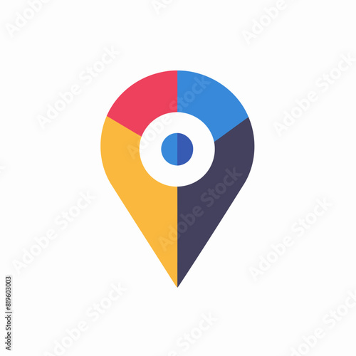 Free vector geotag logo symbol