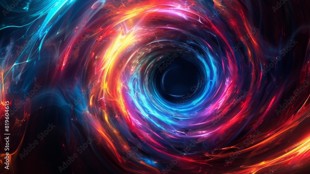 abstract colorful black hole background abstract colorful black hole background