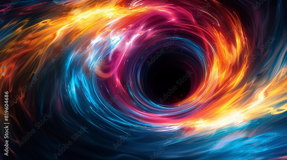 abstract colorful black hole background abstract colorful black hole background