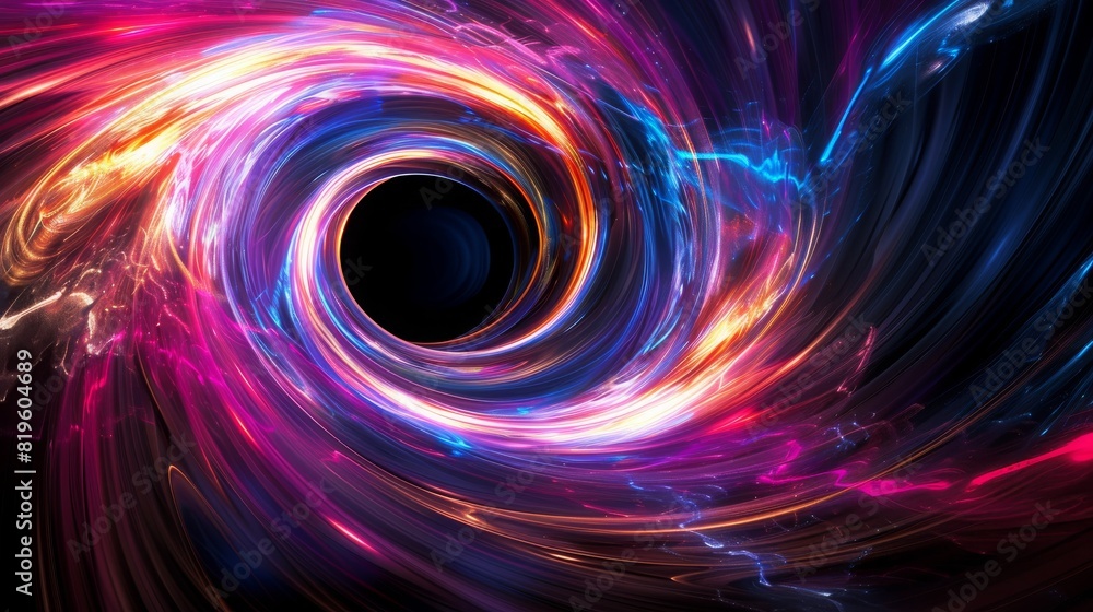 abstract colorful black hole background abstract colorful black hole background