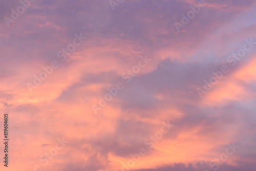 Background of sky and clouds in evening natural weather