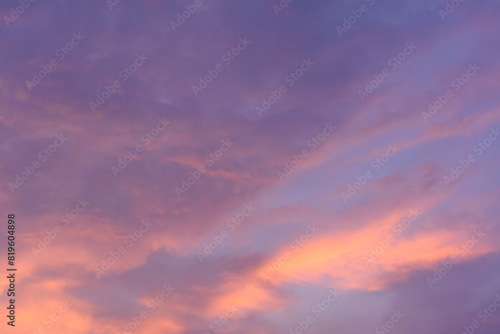 Background of sky and clouds in evening natural weather