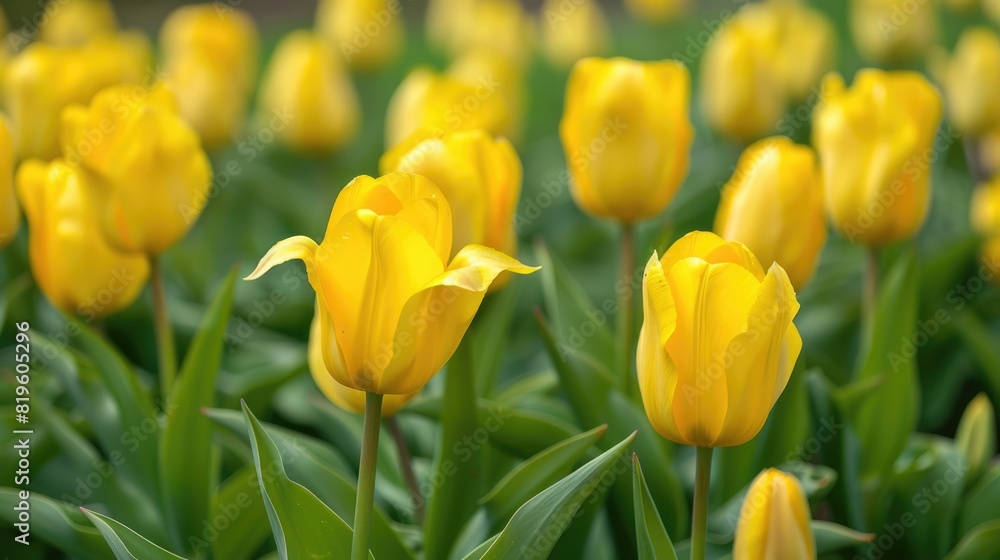 Tulip Bulbs Agriculture: Bright Spring Bloom Blooming in Colourful Blossom Tulip Bulbs Agriculture: Bright Spring Bloom Blooming in Colourful Blossom