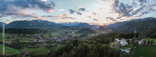 Panorama View of Totes Gebirge with Windischgarsten - upperaustria photo