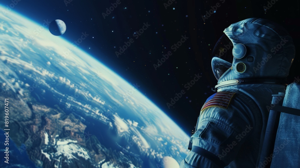 Astronaut Gazing at the Moon Astronaut Gazing at the Moon