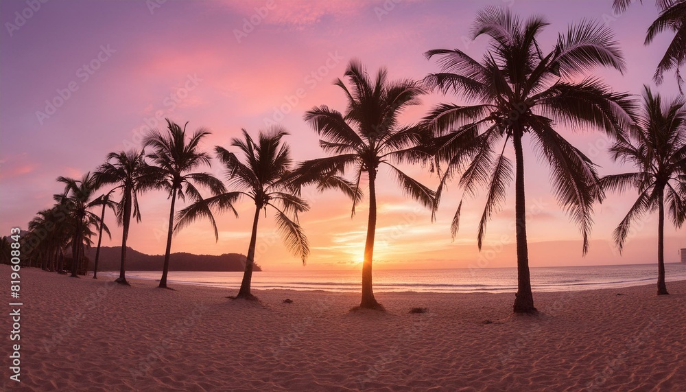 Relaxing beach vacation landscape