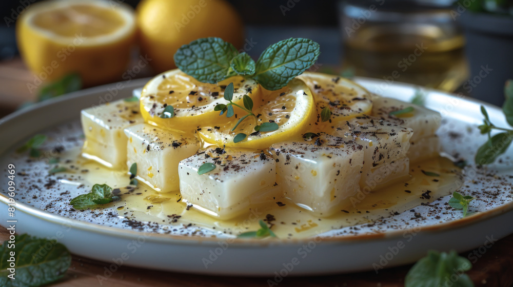 white canvas punctuated with the vibrant yellow of lemon zest, offering a hint of citrus brightness white canvas punctuated with the vibrant yellow of lemon zest, offering a hint of citrus brightness