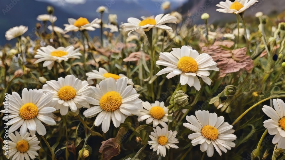 Fototapeta premium Seasonal Flowers Macro Shot