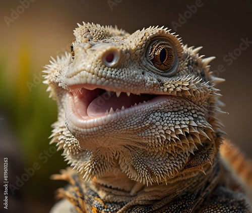 bearded dragon smiling his name is Garmoth sticky  uk  color image  species