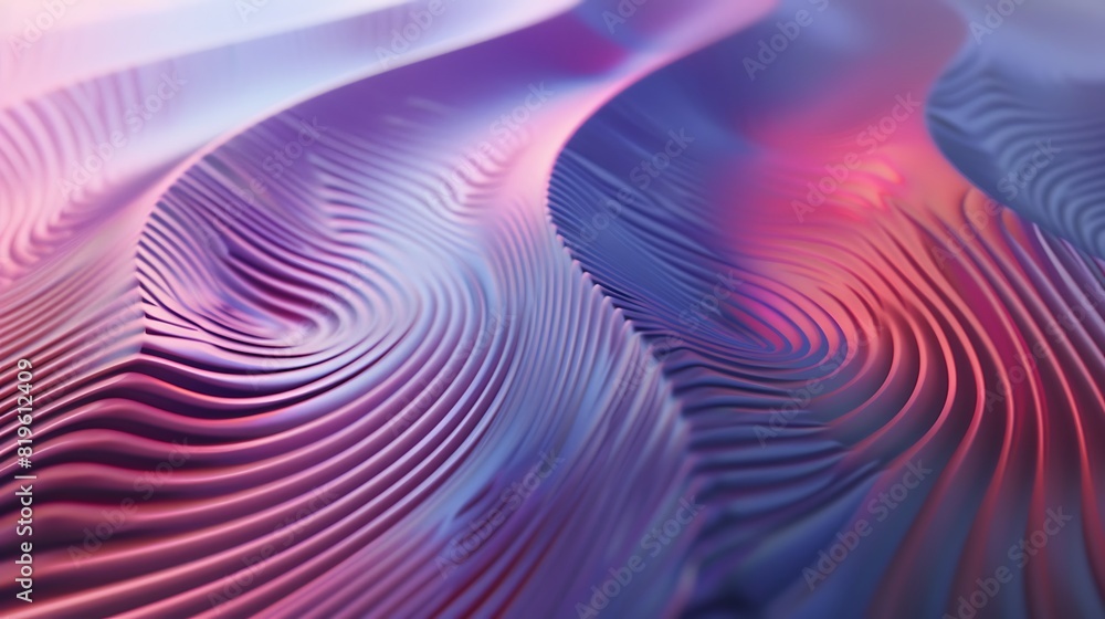 © Kittipong - Smooth ripple effects in gradient colors, giving an impression of fluidity and movement