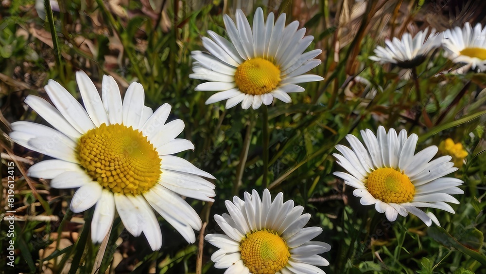 Fototapeta premium Vibrant Daisy Blossoms
