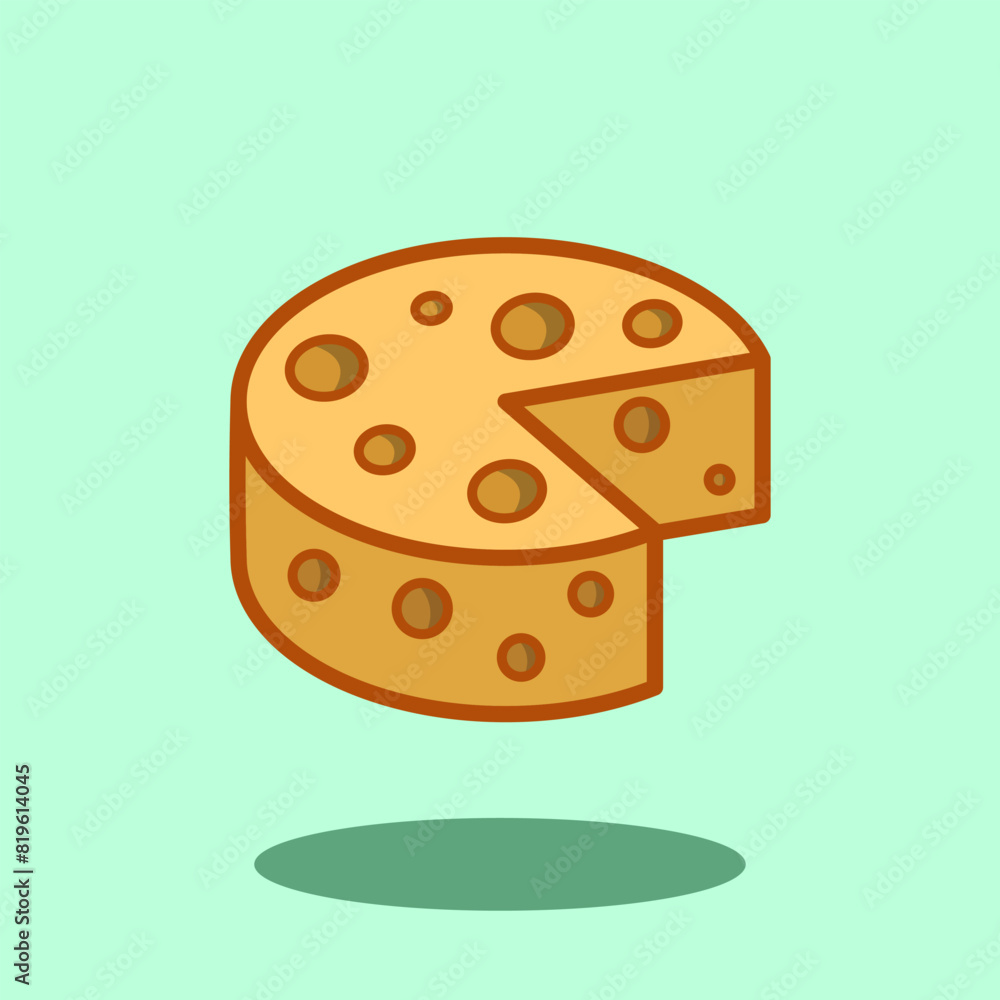 Vector illustration Cheese. Vector design Cheese. Dairy Milk Cheese Vector Cartoon design illustration and icon for website, digital and print Vector illustration Cheese. Vector design Cheese. Dairy Milk Cheese Vector Cartoon design illustration and icon for website, digital and print