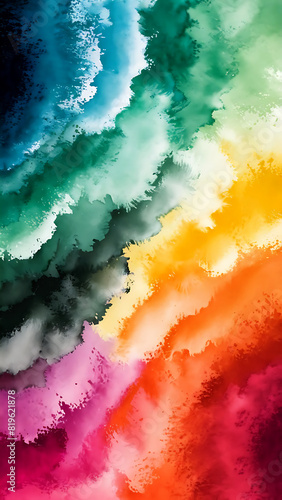 Colorful Watercolor Background.