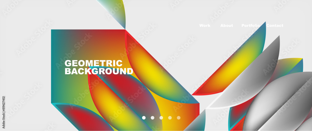 Abstract geometric shapes web design page. Vector Illustration For Wallpaper, Banner, Background, Card, Book Illustration, landing page Abstract geometric shapes web design page. Vector Illustration For Wallpaper, Banner, Background, Card, Book Illustration, landing page