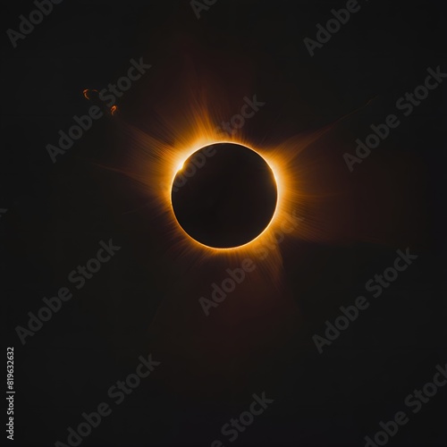 AI generated illustration of a solar eclipse photo