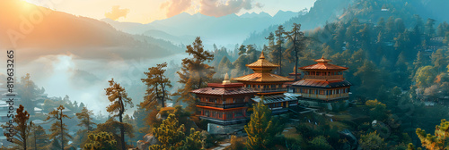 Explore the Serenity: Photo realistic Hidden Monasteries in Nepal Discover Nepals hidden monasteries nestled in the Himalayas. Spiritual sanctuaries offering a peaceful retreat a