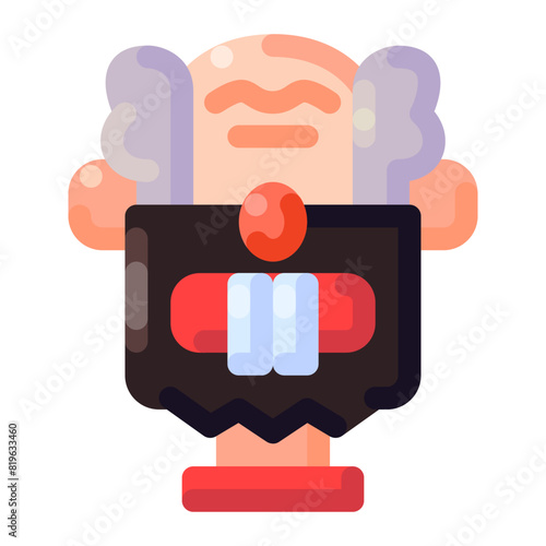 character Line Style Icon  vector design and illustration template photo