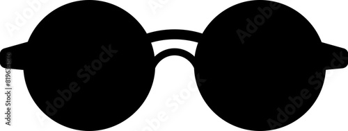 glasses silhouette. sunglasses silhouette vector.