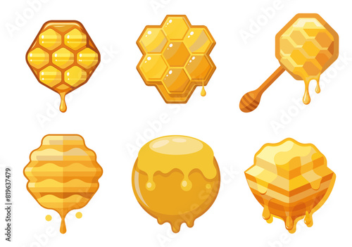 set of honey bees