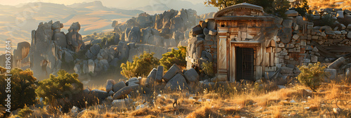 Exploring Turkey s Enigmatic Ruins: Unveiling the Secret Treasures of Ancient History in Photo Realistic Art   Discover Hidden Gems Beyond the Tourist Trails! photo