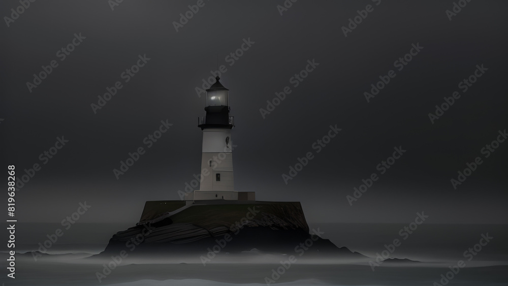 Lighthouse in the Fog