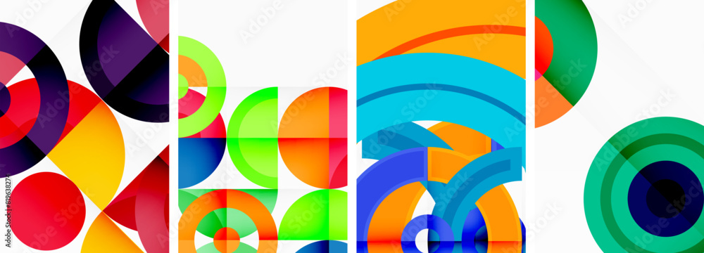 Round geometric elements and circles in background design for wallpaper, business card, cover, poster, banner, brochure, header, website Round geometric elements and circles in background design for wallpaper, business card, cover, poster, banner, brochure, header, website