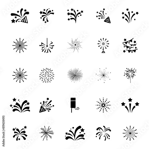 This is a collection of vector shaped fireworks in various shapes. Made using Corel Draw, not AI. Very suitable for posters during carnival or New Year.