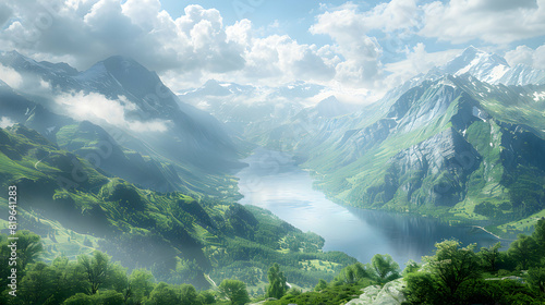 Exploring Switzerland s Hidden Valleys: A Photorealistic Journey Through Serene Landscapes © Gohgah