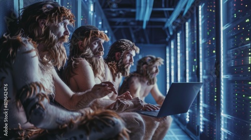 Prehistoric Humans Exploring Technology