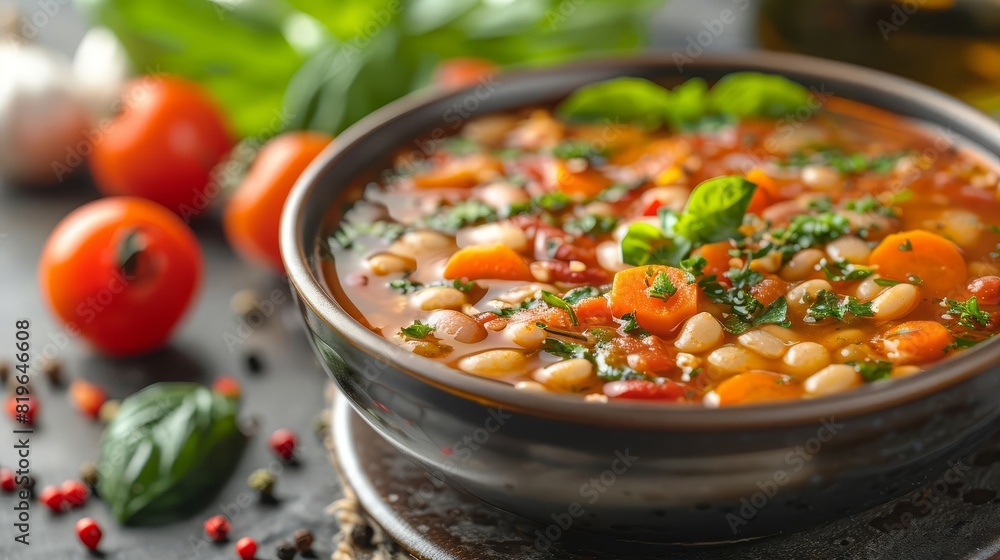 Showcase the versatility of minestrone as a nutritious and satisfying meal option Showcase the versatility of minestrone as a nutritious and satisfying meal option