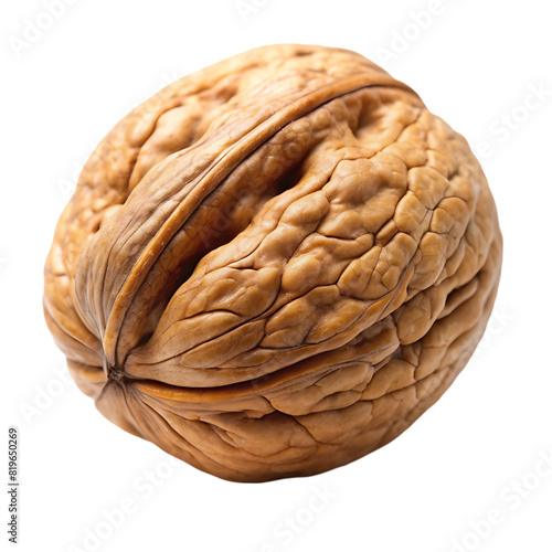 shell of walnut on transparent background