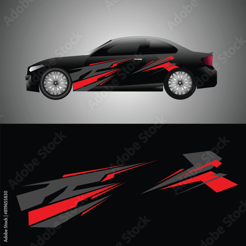 car wrapping decal vector. modern decals for cars
