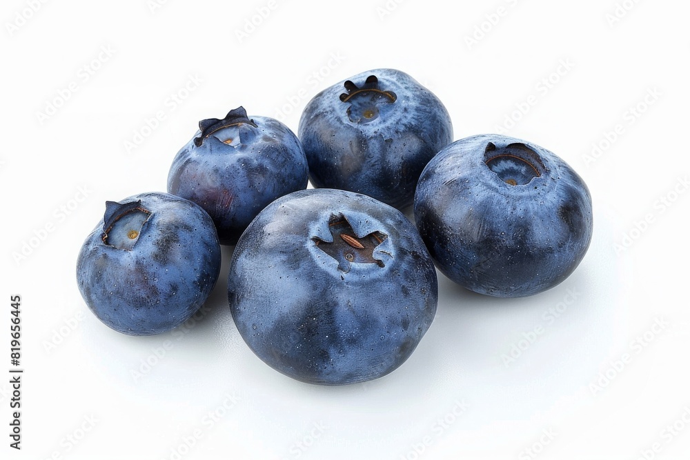 blueberries isolated on a white background blueberries isolated on a white background